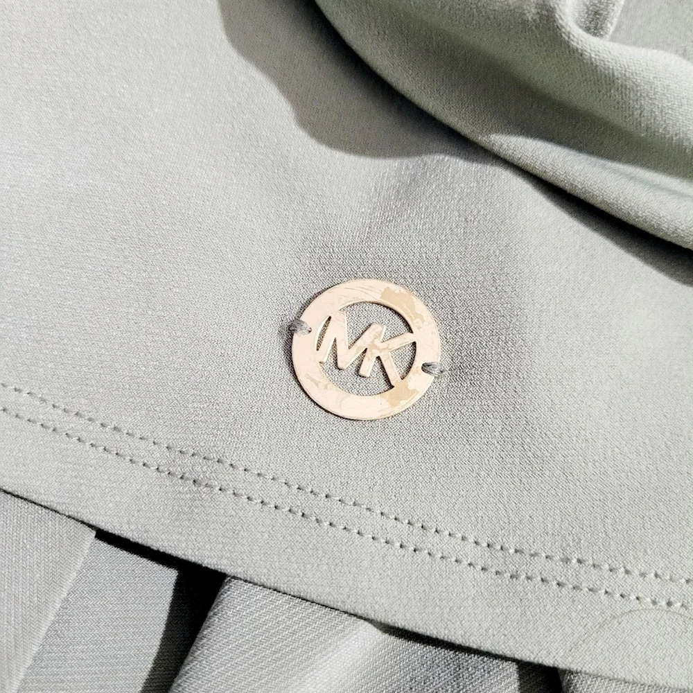 Michael Michael Kors Womens Top Size Large Olive Green Ladder-Cut Sleeve Detail - Picture 9 of 11